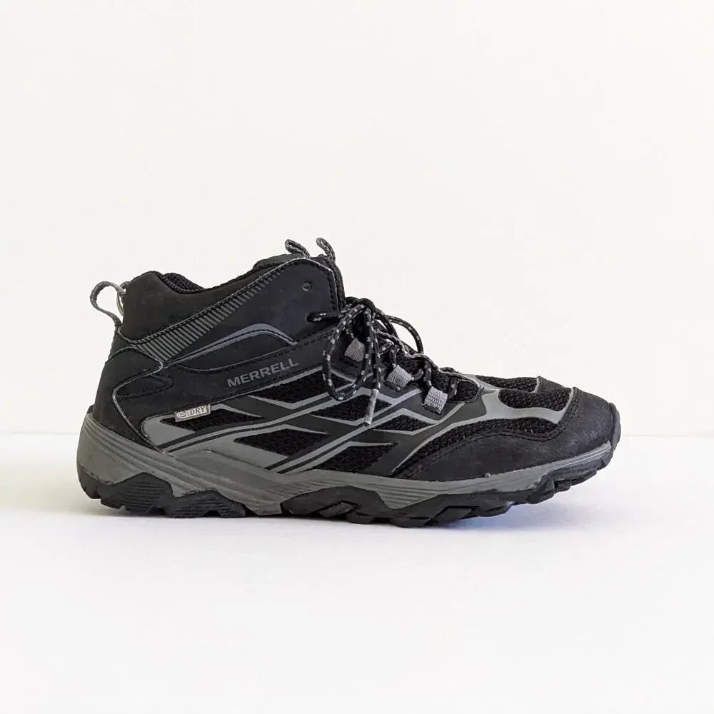 Merrell ML-B Moab FST Mid Waterproof Black Sneakers Boots Size 5.5M MY57967